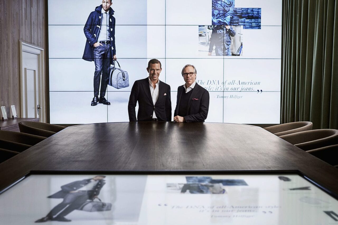 Tommy Hilfiger and Daniel Grieder in the Digital Showroom