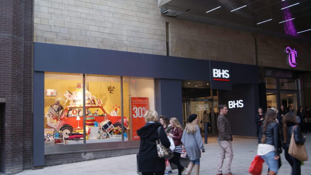 BHS Albion Street entrance Leeds 30th April 2013