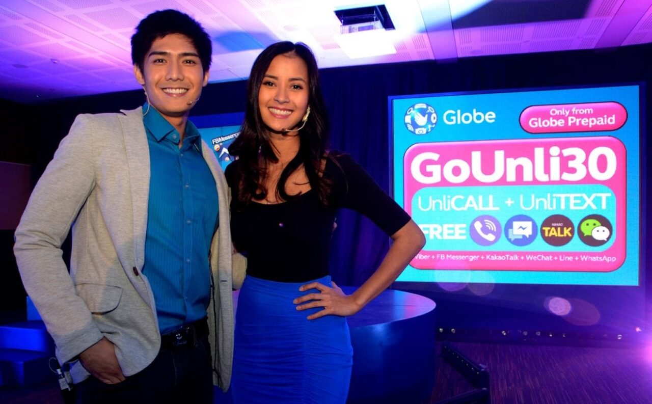 Globe Telecom Ambassadors Robi Domingo and Bianca Gonzalez