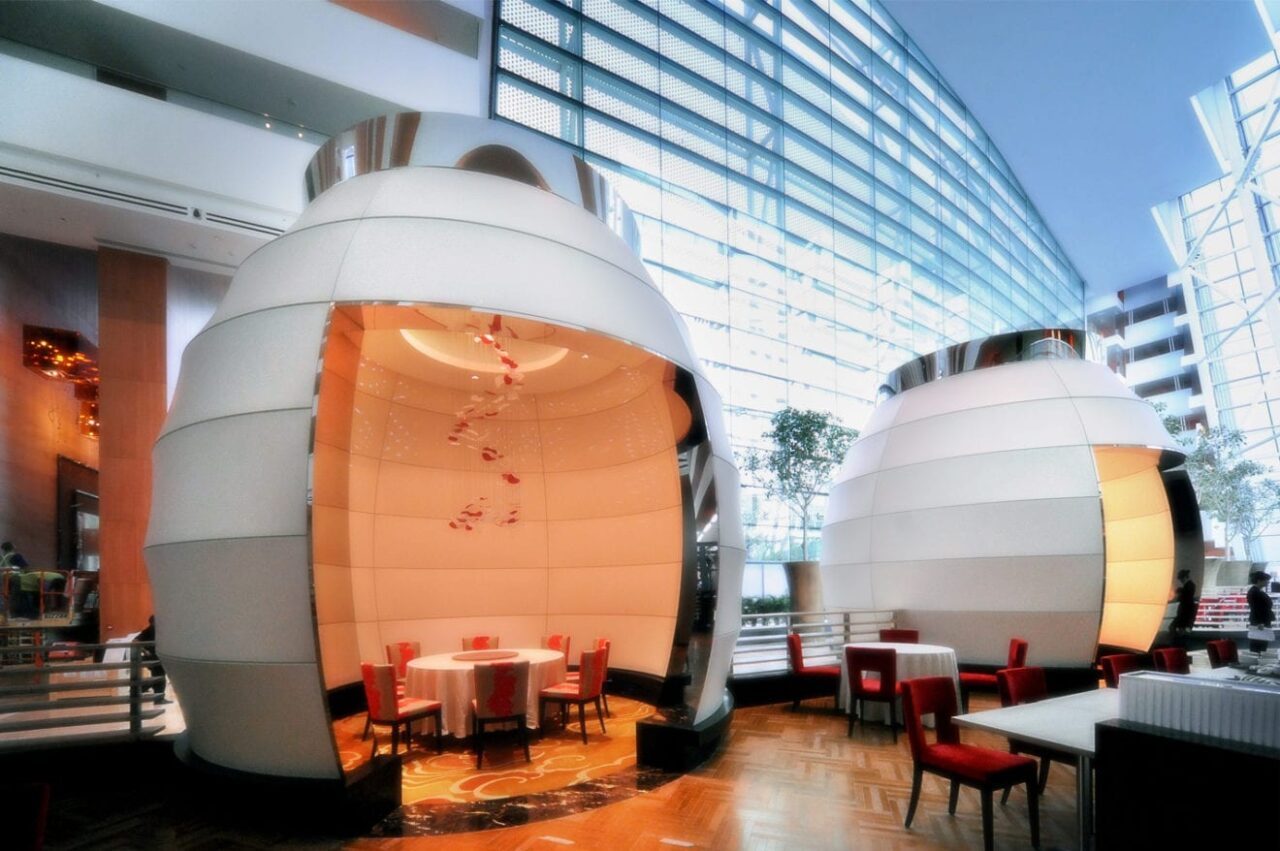 jin shan restaurant marina bay sands hotel lobby singapore