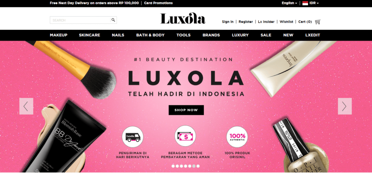 luxola screen cap
