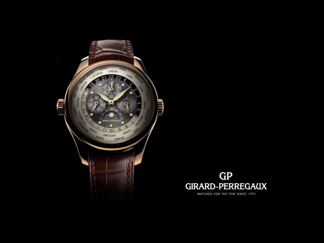 girard perregaux ww.tc perpetual calendar moon phase