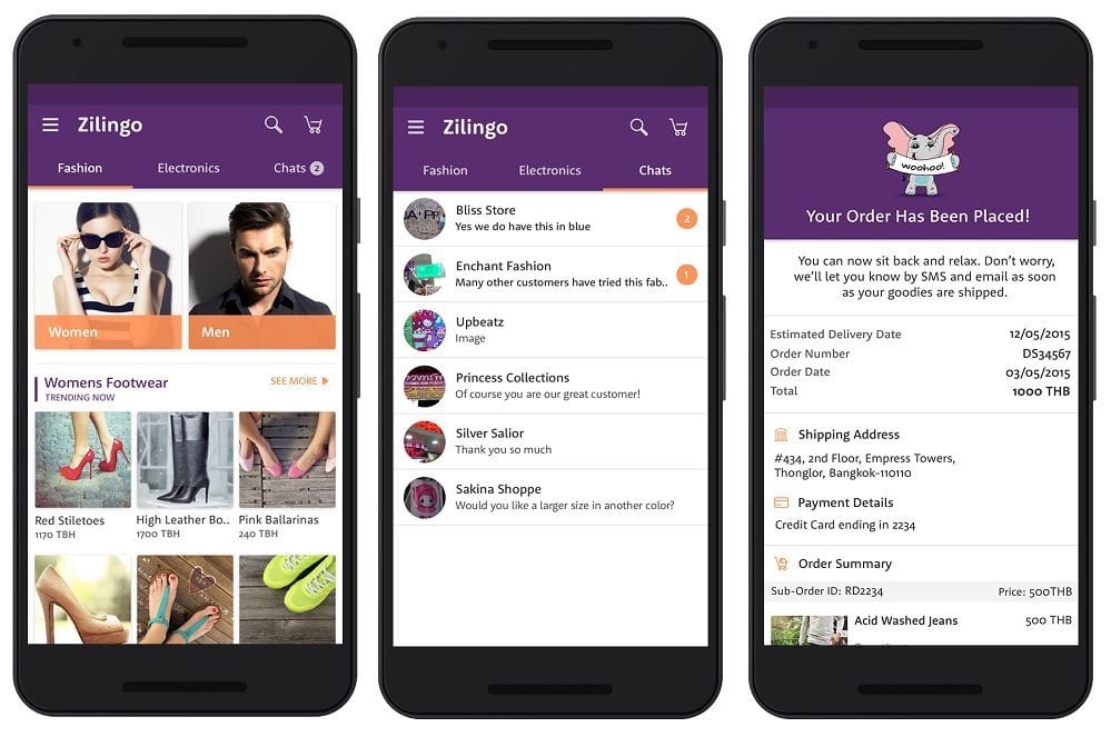 Zilingo screenshots