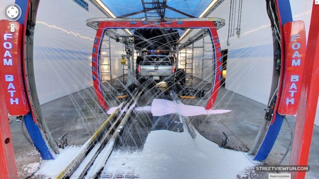 car wash google street view