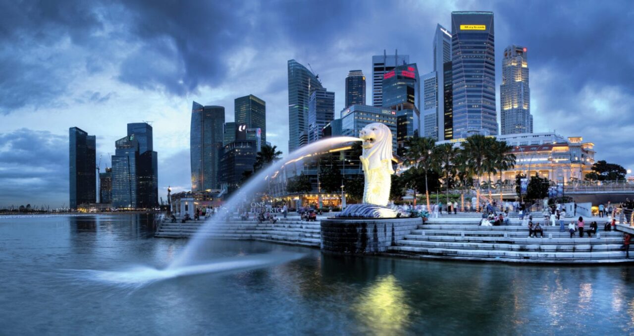 singapore and merlion