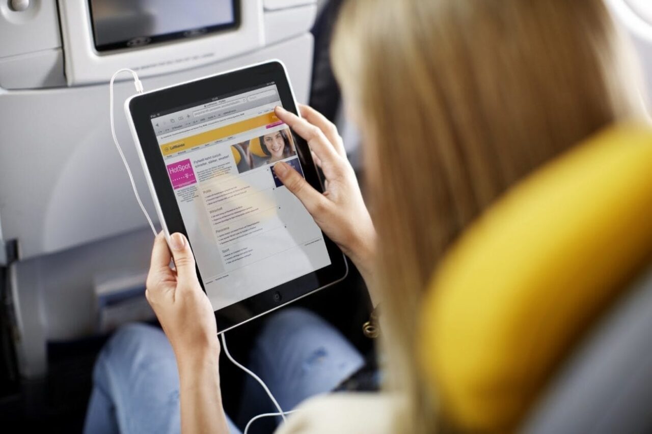 Lufthansa FlyNet with Apple iPad