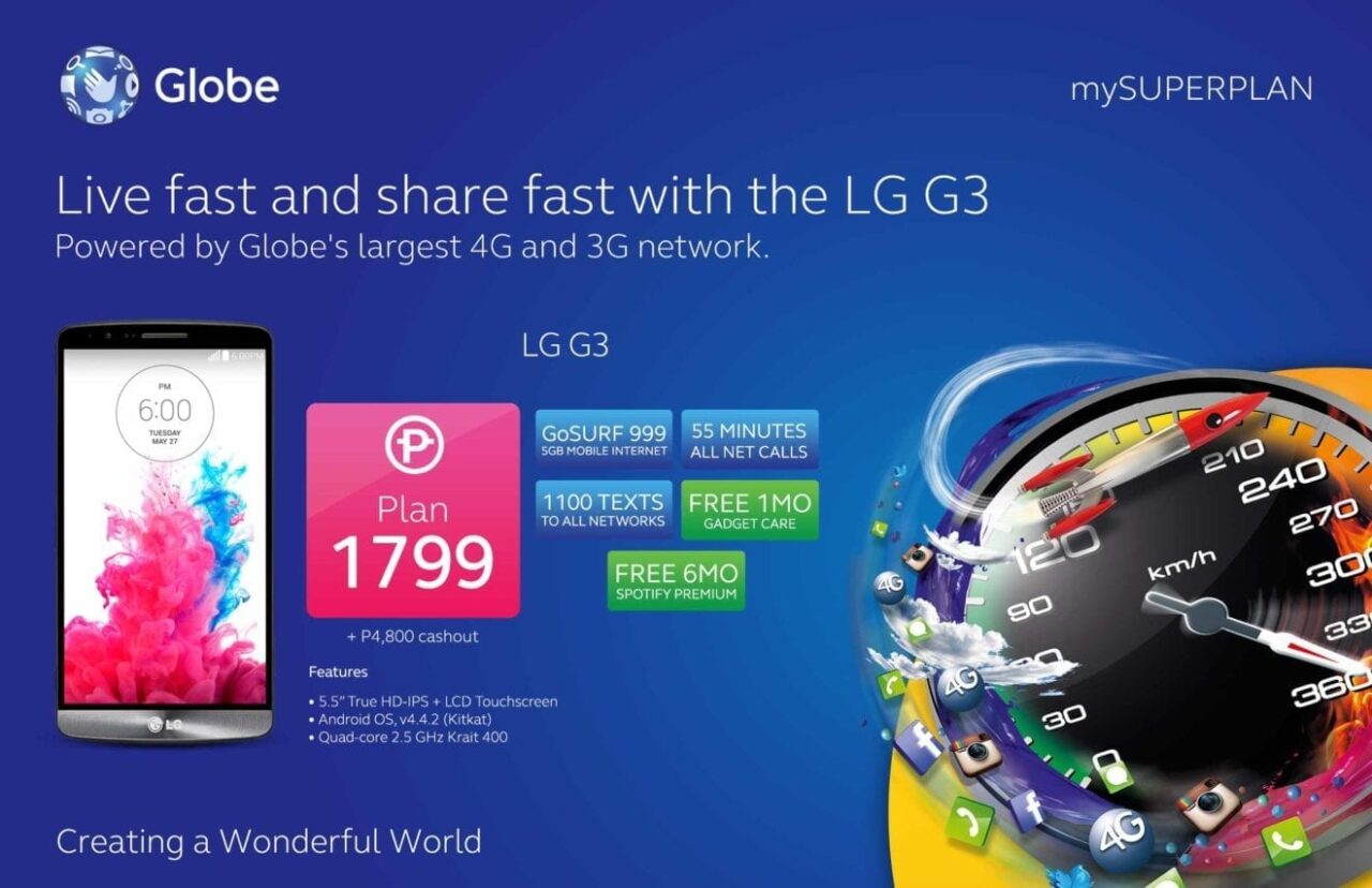 LATEST FLYER LG G3 GLOBE