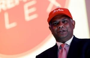 AirAsia Group Chief Executive Officer Tony Fernandes speaks during a press conference in Kuala Lumpur, Malaysia, Monday, Aug. 11, 2014. AirAsia launched its new "Premium Flex" services providing benefits to travellers.   (AP Photo/Vincent Thian)