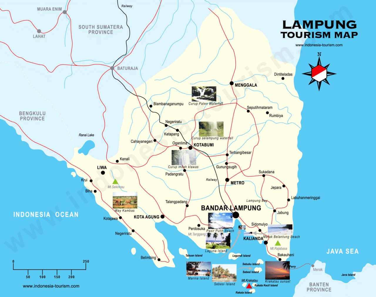 lampung map high
