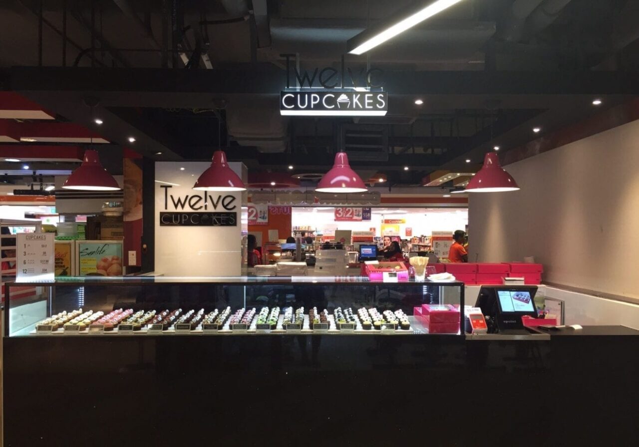 twelve cupcakes