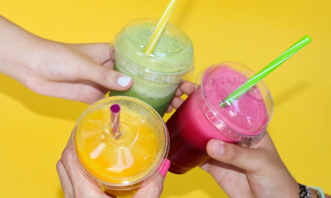 uice bar makes appealing bioplastic cups f