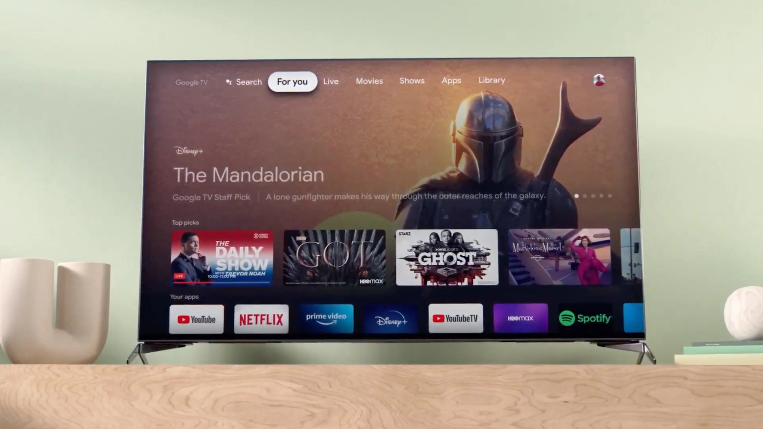 Google TV adds new landing pages to simplify navigation