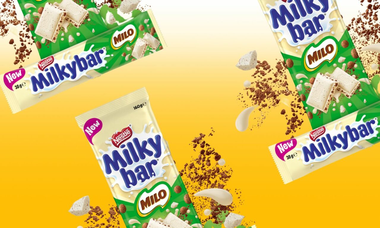 Milkybar teams up with Milo for a crispy white chocolate